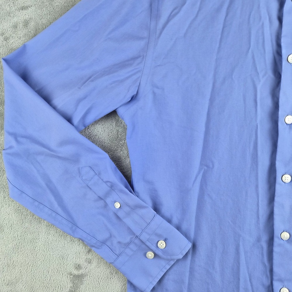 Merona Shirt Mens Small Blue Long Sleeve Dressy Professional‎ Career Office Work - Picture 6 of 10
